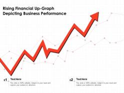 Rising financial up graph depicting business performance