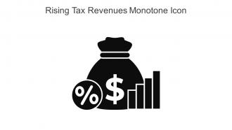 Rising Tax Revenues Monotone Icon In Powerpoint Pptx Png And Editable Eps Format