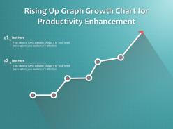 Rising up graph growth chart for productivity enhancement