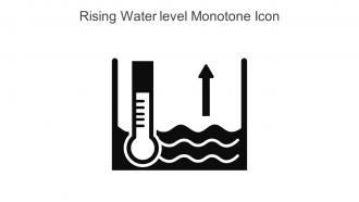 Rising Water Level Monotone Icon In Powerpoint Pptx Png And Editable Eps Format