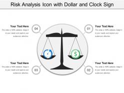 Risk Analysis Icon With Dollar And Clock Sign
