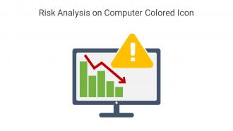 Risk Analysis On Computer Colored Icon In Powerpoint Pptx Png And Editable Eps Format