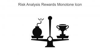 Risk Analysis Rewards Monotone Icon In Powerpoint Pptx Png And Editable Eps Format