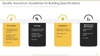 Risk analysis techniques quality assurance guidelines building specifications