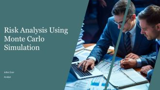 Risk Analysis Using Monte Carlo Simulation PPT Mockup AT