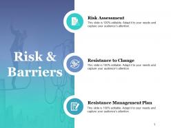 Risk and barriers powerpoint slide background picture