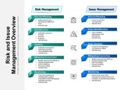 Risk and issue management overview