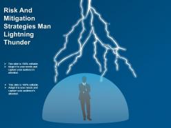 Risk and mitigation strategies man lightning thunder good ppt example