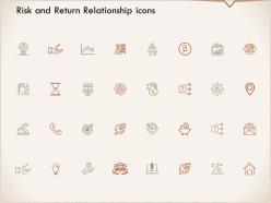 Risk and return relationship icons location i315 ppt powerpoint presentation inspiration format