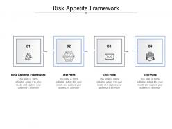 Risk appetite framework ppt powerpoint presentation slides graphics example cpb