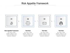 Risk appetite framework ppt powerpoint presentation slides graphics example cpb