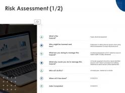 Risk assessment calendar checklist ppt powerpoint presentation icon slide download
