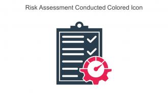 Risk Assessment Conducted Colored Icon In Powerpoint Pptx Png And Editable Eps Format