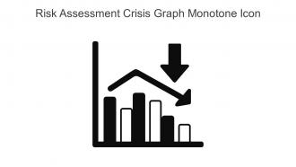 Risk Assessment Crisis Graph Monotone Icon In Powerpoint Pptx Png And Editable Eps Format