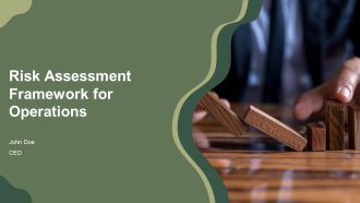 Risk Assessment Framework For Operations PPT Outline AT