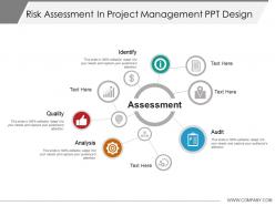 Risk assessment in project management ppt design