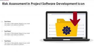 Risk Assessment In Project Software Development Icon