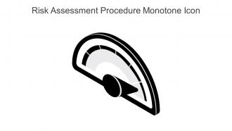 Risk Assessment Procedure Monotone Icon In Powerpoint Pptx Png And Editable Eps Format