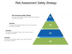 Risk assessment safety strategy ppt powerpoint presentation slides example cpb