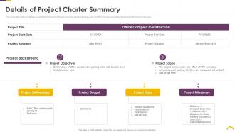 Risk assessment strategies for real estate details of project charter summary