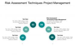 Risk assessment techniques project management ppt powerpoint presentation infographics cpb