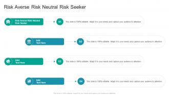 Risk Averse Risk Neutral Risk Seeker In Powerpoint And Google Slides Cpb