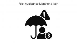 Risk Avoidance Monotone Icon In Powerpoint Pptx Png And Editable Eps Format