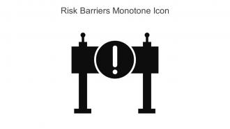 Risk Barriers Monotone Icon In Powerpoint Pptx Png And Editable Eps Format