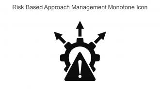 Risk Based Approach Management Monotone Icon In Powerpoint Pptx Png And Editable Eps Format
