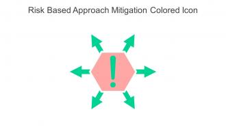 Risk Based Approach Mitigation Colored Icon In Powerpoint Pptx Png And Editable Eps Format