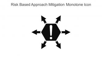 Risk Based Approach Mitigation Monotone Icon In Powerpoint Pptx Png And Editable Eps Format