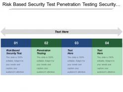 Risk based security test penetration testing security operation