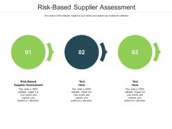 Risk based supplier assessment ppt powerpoint presentation layouts show cpb