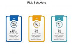 Risk behaviors ppt powerpoint presentation inspiration graphic images cpb