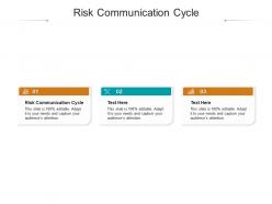 Risk communication cycle ppt powerpoint presentation infographic template gridlines cpb
