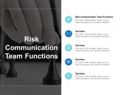 Risk communication team functions ppt powerpoint presentation professional portfolio cpb