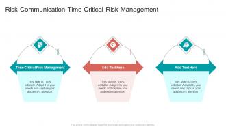 Risk Communication Time Critical Risk Management In Powerpoint And Google Slides Cpb