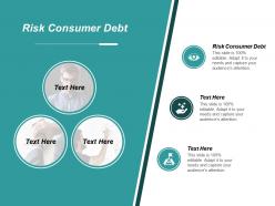 Risk consumer debt ppt powerpoint presentation file maker cpb
