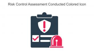 Risk Control Assessment Conducted Colored Icon In Powerpoint Pptx Png And Editable Eps Format