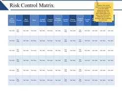 Risk control matrix presentation background images
