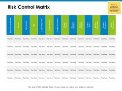 Risk control matrix process ppt powerpoint presentation icon show