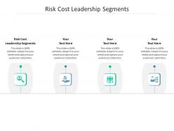 Risk cost leadership segments ppt powerpoint presentation professional designs download cpb