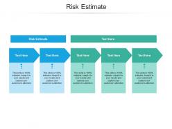 Risk estimate ppt powerpoint presentation layouts demonstration cpb