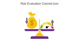 Risk Evaluation Colored Icon In Powerpoint Pptx Png And Editable Eps Format