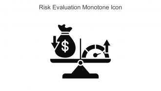 Risk Evaluation Monotone Icon In Powerpoint Pptx Png And Editable Eps Format