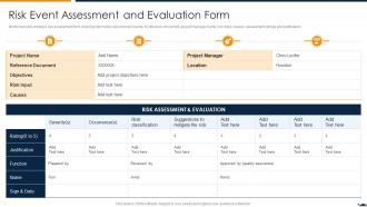 Risk Event Assessment And Project Quality Assurance Using Agile Methodology IT