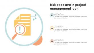Risk Exposure In Project Management Icon
