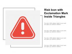 Risk Icon With Exclamation Mark Inside Triangle