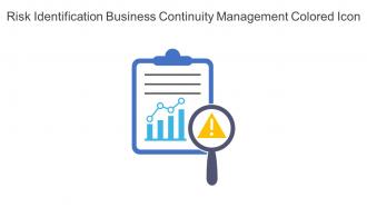 Risk Identification Business Continuity Management Colored Icon In Powerpoint Pptx Png And Editable Eps Format