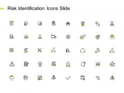 Risk identification icons slide agenda gears ppt powerpoint presentation gallery model